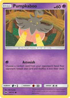 Pumpkaboo #44 Pumpkaboo - Crimson Invasion - #44 - Pokemon TCG card