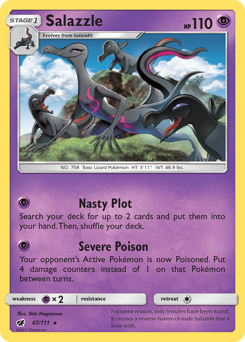 Salazzle #47 Salazzle - Crimson Invasion - #47 - Pokemon TCG card