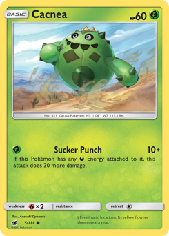 Cacnea #5 Cacnea - Crimson Invasion - #5 - Pokemon TCG card