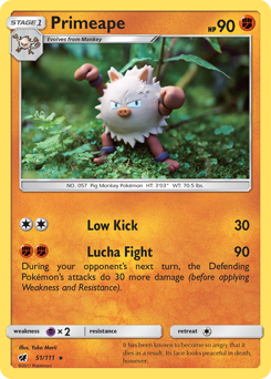 Primeape - Crimson Invasion - #51 - Pokemon TCG card