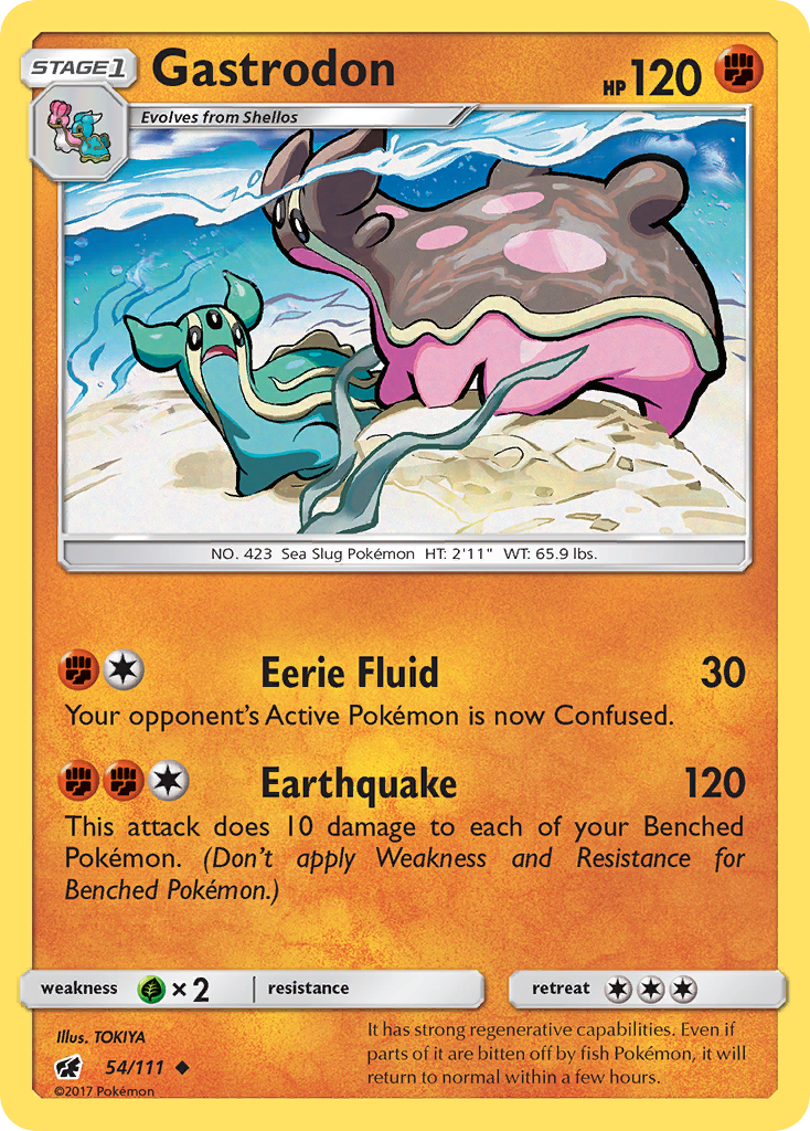 Gastrodon - Crimson Invasion - #54 - Pokemon TCG card