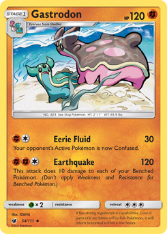 Gastrodon #54 Gastrodon - Crimson Invasion - #54 - Pokemon TCG card