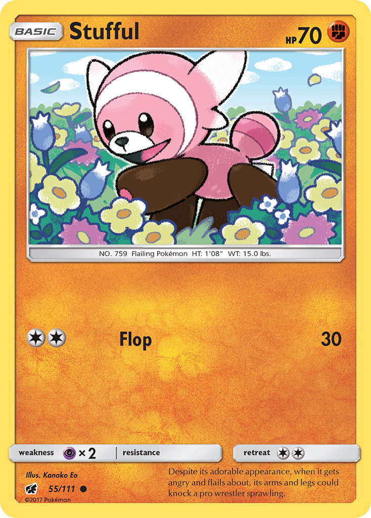 Stufful - Crimson Invasion - #55 - Pokemon TCG card