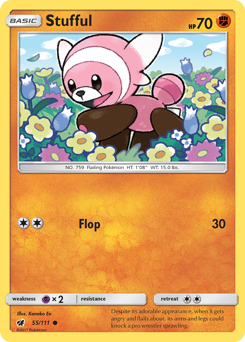 Stufful - Crimson Invasion - #55 - Pokemon TCG card
