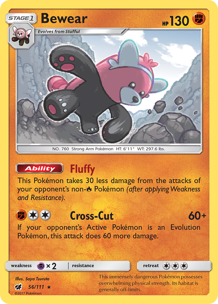 Bewear - Crimson Invasion - #56 - Pokemon TCG card