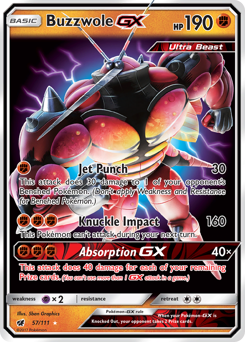 Buzzwole-GX #57 Buzzwole-GX - Crimson Invasion - #57 - Pokemon TCG card