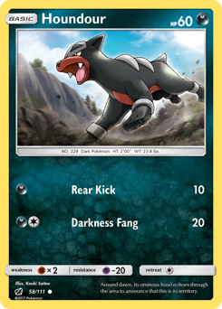 Houndour #58 Houndour - Crimson Invasion - #58 - Pokemon TCG card