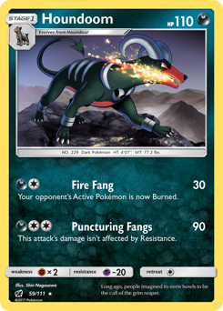 Houndoom - Crimson Invasion - #59 - Pokemon TCG card