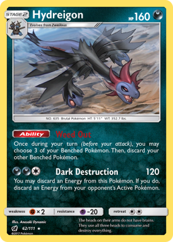 Hydreigon #62 Hydreigon - Crimson Invasion - #62 - Pokemon TCG card
