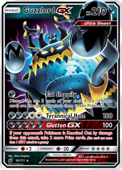 Guzzlord-GX #63 Guzzlord-GX - Crimson Invasion - #63 - Pokemon TCG card