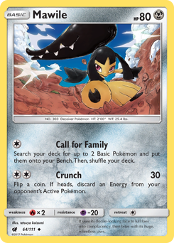 Mawile #64 Mawile - Crimson Invasion - #64 - Pokemon TCG card