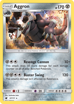 Aggron #67 Aggron - Crimson Invasion - #67 - Pokemon TCG card