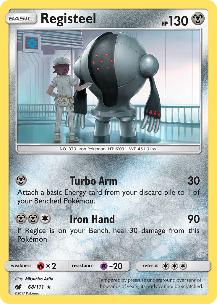 Registeel - Crimson Invasion - #68 - Pokemon TCG card