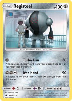 Registeel #68 Registeel - Crimson Invasion - #68 - Pokemon TCG card