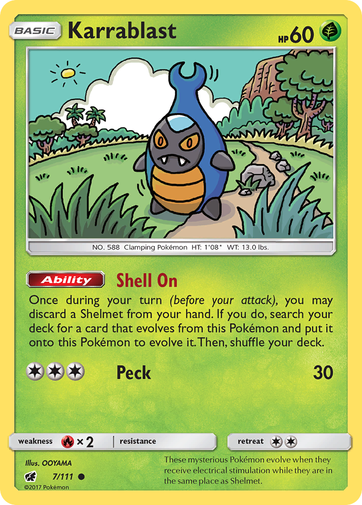Karrablast - Crimson Invasion - #7 - Pokemon TCG card