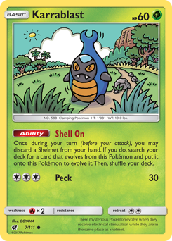 Karrablast #7 Karrablast - Crimson Invasion - #7 - Pokemon TCG card