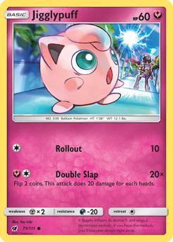 Jigglypuff - Crimson Invasion - #71 - Pokemon TCG card