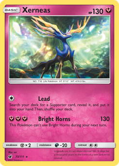 Xerneas - Crimson Invasion - #73 - Pokemon TCG card
