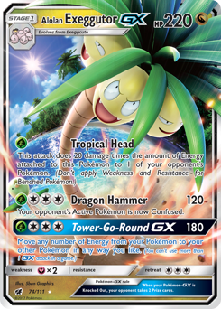 Alolan Exeggutor-GX #74 Alolan Exeggutor-GX - Crimson Invasion - #74 - Pokemon TCG card