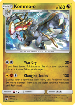 Kommo-o - Crimson Invasion - #77 - Pokemon TCG card