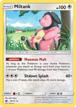 Miltank - Crimson Invasion - #78 - Pokemon TCG card