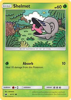 Shelmet #8 Shelmet - Crimson Invasion - #8 - Pokemon TCG card