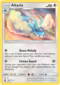Altaria - Crimson Invasion - #80 - Pokemon TCG card