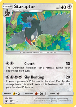 Staraptor #83 Staraptor - Crimson Invasion - #83 - Pokemon TCG card