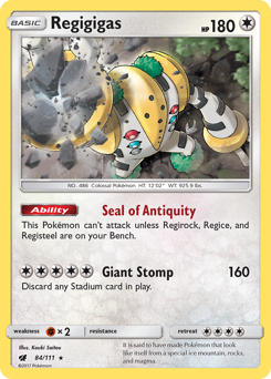 Regigigas #84 Regigigas - Crimson Invasion - #84 - Pokemon TCG card