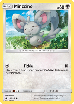 Minccino #85 Minccino - Crimson Invasion - #85 - Pokemon TCG card