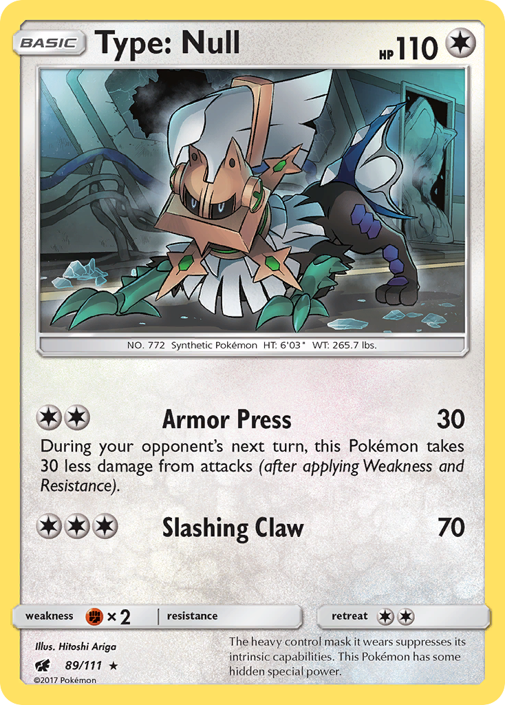 Type: Null - Crimson Invasion - #89 - Pokemon TCG card