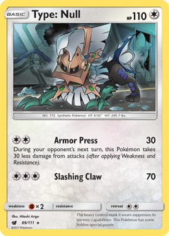 Type: Null #89 Type: Null - Crimson Invasion - #89 - Pokemon TCG card
