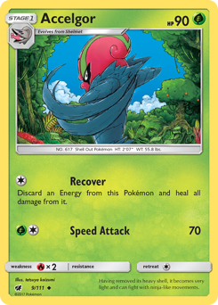 Accelgor - Crimson Invasion - #9 - Pokemon TCG card