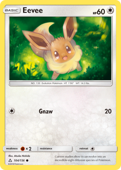 Eevee #104 Eevee - Ultra Prism - #104 - Pokemon TCG card