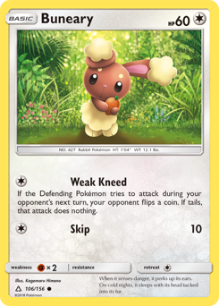 Buneary #106 Buneary - Ultra Prism - #106 - Pokemon TCG card
