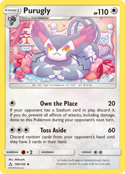 Purugly - Ultra Prism - #109 - Pokemon TCG card