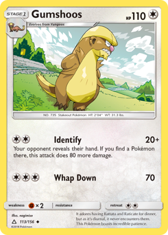 Gumshoos #113 Gumshoos - Ultra Prism - #113 - Pokemon TCG card