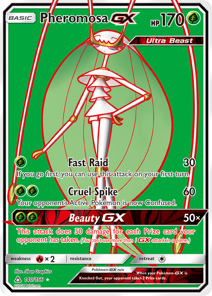 Pheromosa-GX - Ultra Prism - #140 - Pokemon TCG card