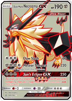Dusk Mane Necrozma-GX #145 Dusk Mane Necrozma-GX - Ultra Prism - #145 - Pokemon TCG card