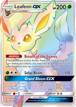 Leafeon-GX #157 Leafeon-GX - Ultra Prism - #157 - Pokemon TCG card