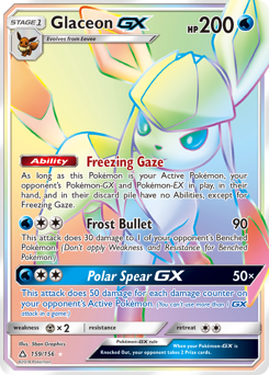 Glaceon-GX - Ultra Prism - #159 - Pokemon TCG card