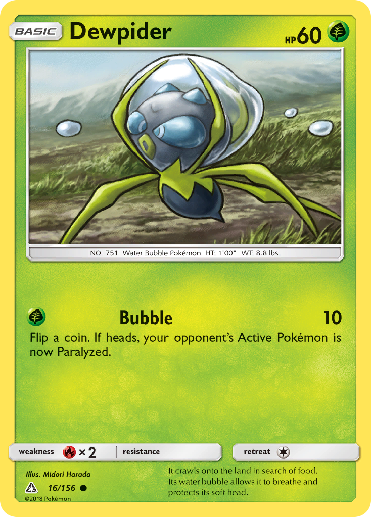 Dewpider - Ultra Prism - #16 - Pokemon TCG card