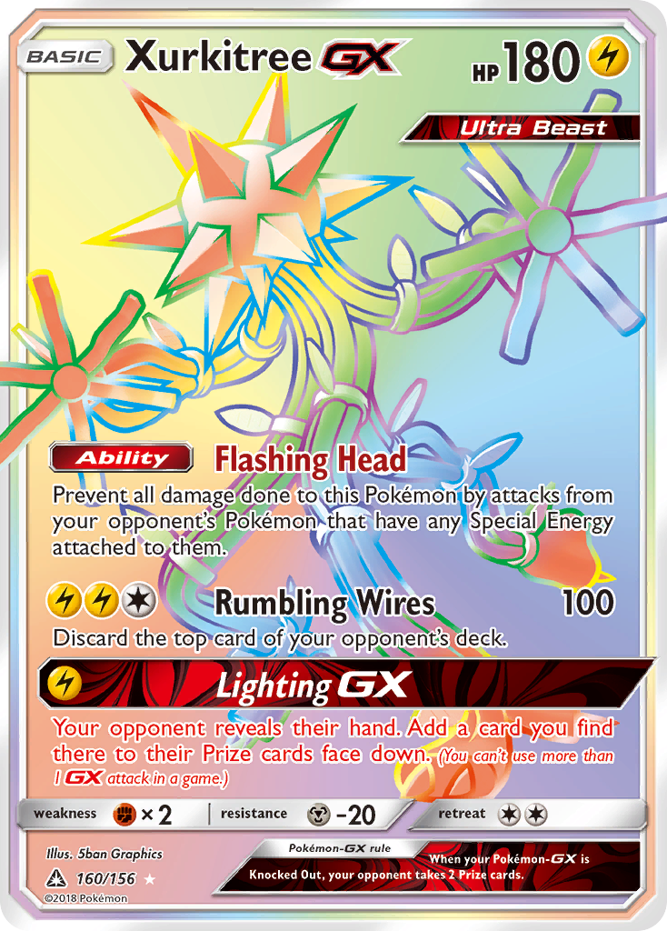 Xurkitree-GX - Ultra Prism - #160 - Pokemon TCG card