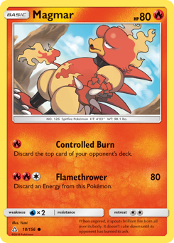 Magmar #18 Magmar - Ultra Prism - #18 - Pokemon TCG card