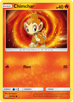 Chimchar #20 Chimchar - Ultra Prism - #20 - Pokemon TCG card
