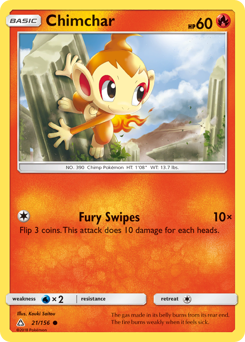 Chimchar #21 Chimchar - Ultra Prism - #21 - Pokemon TCG card