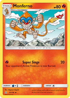 Monferno #22 Monferno - Ultra Prism - #22 - Pokemon TCG card
