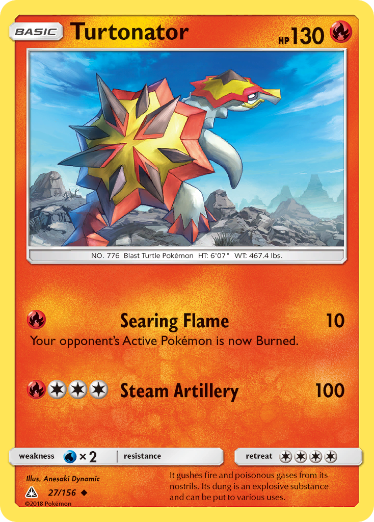 Turtonator - Ultra Prism - #27 - Pokemon TCG card
