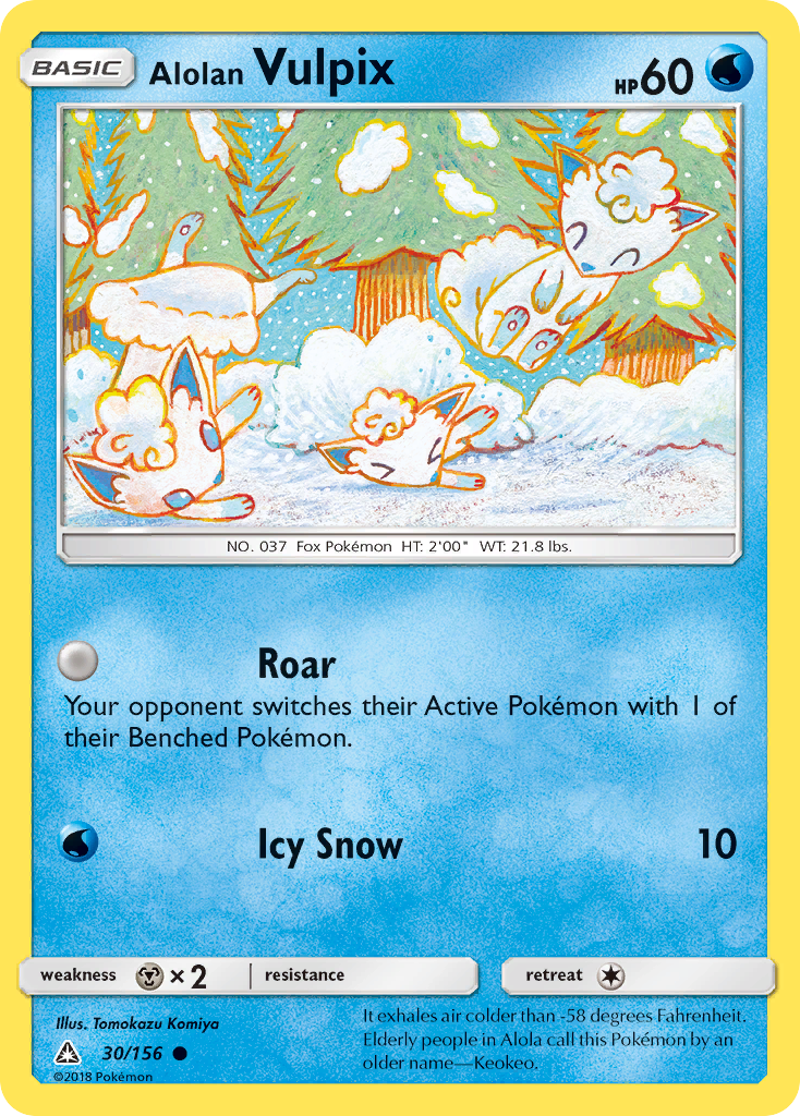 Alolan Vulpix - Ultra Prism - #30 - Pokemon TCG card