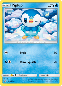 Piplup #32 Piplup - Ultra Prism - #32 - Pokemon TCG card